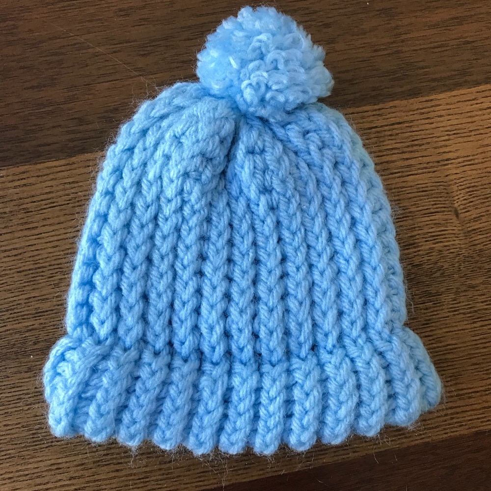 Newborn knitted hat